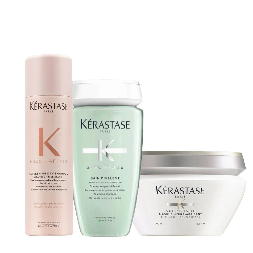 Kérastase Kerastase Fresh Affair Refreshing Dry Shampoo 233ml Spécifique Bain Divalent 250ml Hydra Apaisant 200ml 1 Kérastase Kerastase Fresh Affair Refreshing Dry Shampoo 233ml Spécifique Bain Divalent 250ml Hydra Apaisant 200ml