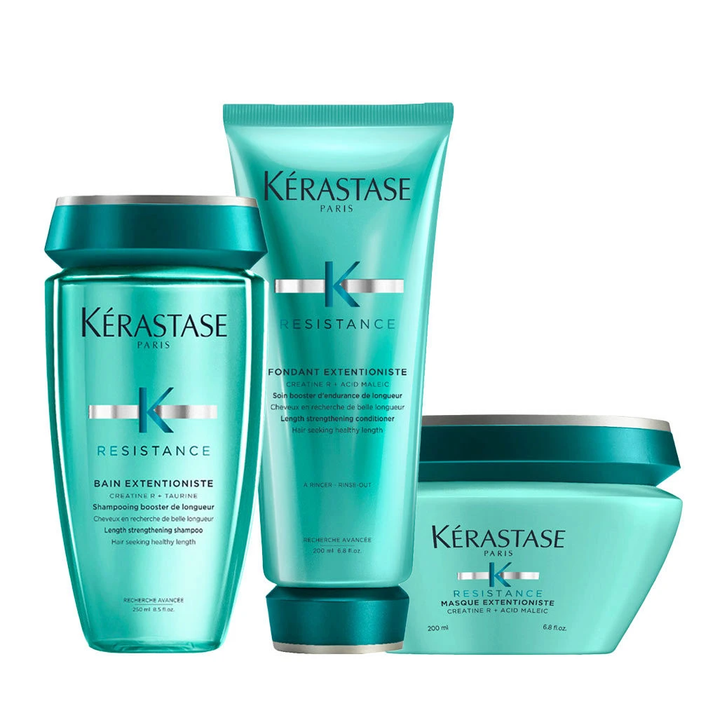 Kérastase Kerastase Resistance Bain Extentioniste 250ml Fondant 200ml Masque 200ml 1 Kérastase Kerastase Resistance Bain Extentioniste 250ml Fondant 200ml Masque 200ml