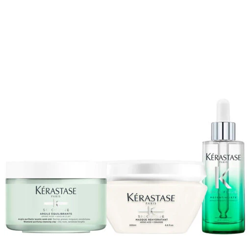 Kérastase Spécifique Argile Equilibrante 250ml Masque Rehydratant 200ml Sérum Potentialiste 90ml -Kérastase A HG030631 500x500 1