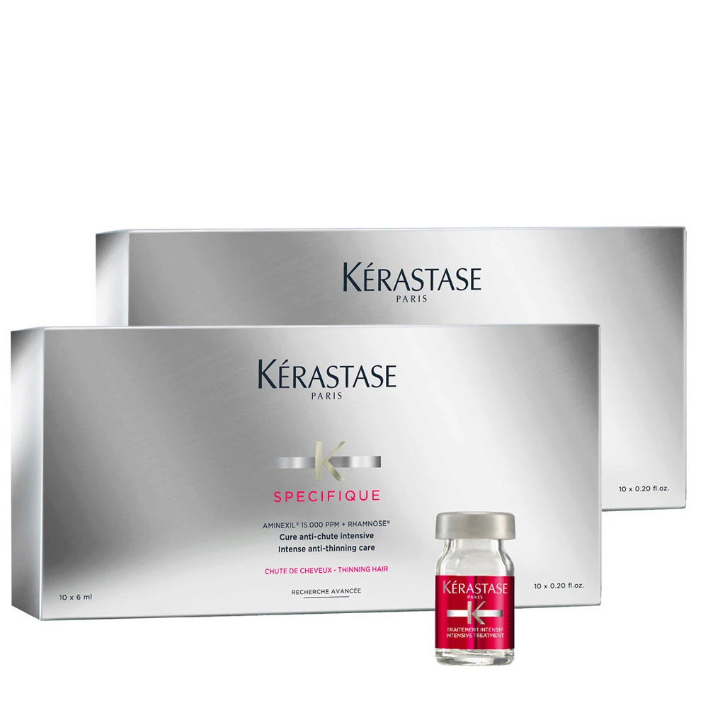 Kérastase Kerastase Specifique Cure Anti-Chute Intensive 10x6ml X2 1 Kérastase Kerastase Specifique Cure Anti-Chute Intensive 10x6ml X2
