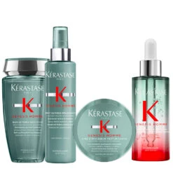 Kérastase Kerastase Genesis Homme Bain De Force Quotidien 250ml Spray 150ml Serum 90ml Cire D'Epaissuer Texturisante 75ml