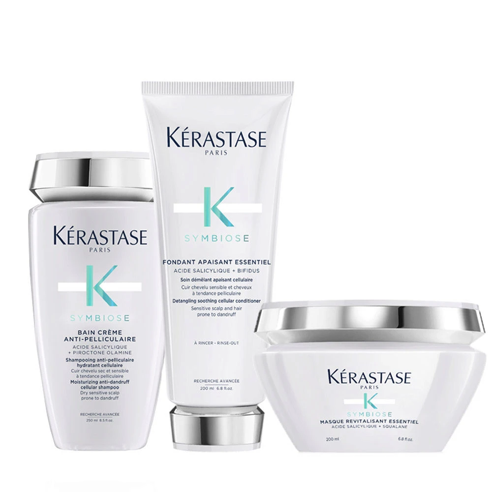 Kérastase Kerastase Symbiose Anti-Pelliculaire Shampoo 250ml Fondant Apaisant Essentiel 200ml Masque Revitalisant Essentiel 200ml 1 Kérastase Kerastase Symbiose Anti-Pelliculaire Shampoo 250ml Fondant Apaisant Essentiel 200ml Masque Revitalisant Essentiel 200ml