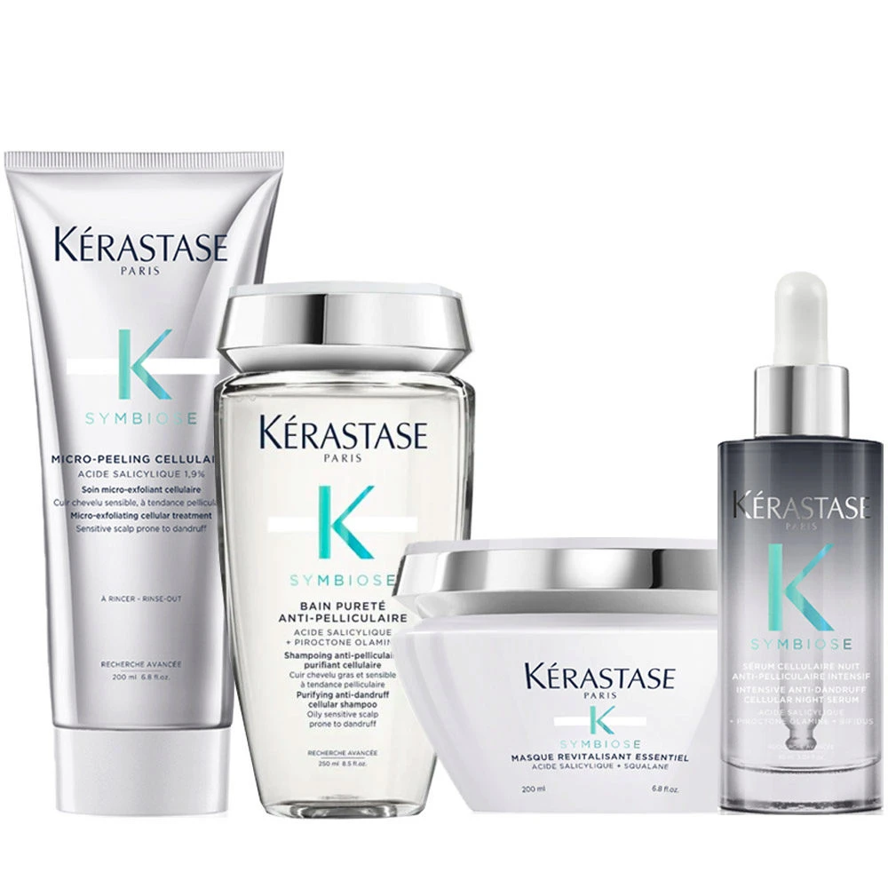 Kérastase Kerastase Symbiose Micro-Peeling Cellulaire 200ml Bain Pureté Anti-Pelliculaire 250ml Masque 200ml Sérum 90ml 1 Kérastase Kerastase Symbiose Micro-Peeling Cellulaire 200ml Bain Pureté Anti-Pelliculaire 250ml Masque 200ml Sérum 90ml