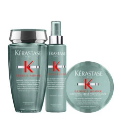 Kérastase Kerastase Genesis Homme Bain De Force Quotidien 250ml Spray 150ml Cire D'Epaissuer Texturisante 75ml